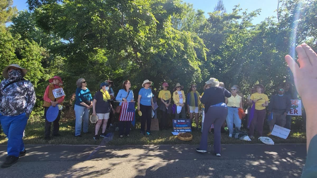 Carmichael Resistance Choir Outdoor Rehearsal